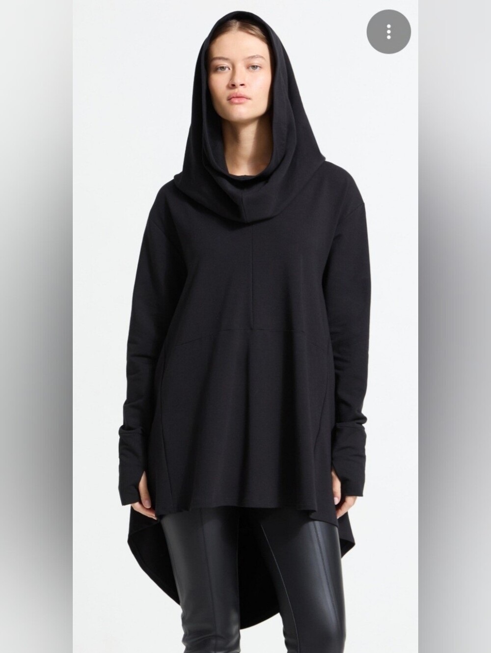 MARCELLA NYC Marcellamoda Black Firenze Hoodie Oversised Sz S